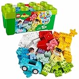 LEGO DUPLO Steinebox - Montessori Spielzeug für Jungen und Mädchen ab 1 Jahr - Lernspielzeug mit bunten Zahlensteinen, einem Auto, 2 Minifiguren und Aufbewahrung - Geschenk für Kleinkinder 10913