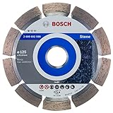 Bosch Accessories Professional 1x Diamanttrennscheibe Standard for Stone (für Stein, Granit, Beton, Ø 125 x 22,23 x 1,6 x 10 mm, Zubehör für Winkelschleifer)