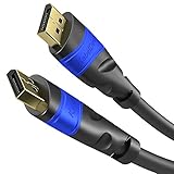 KabelDirekt – 4K / 60Hz DisplayPort Kabel – 7,5 m – immun gegen Störeinflüsse dank Mehrfach-Schirmung (DP Kabel für Gaming PCs/Laptops und hochauflösende 4K Gaming Monitore, ruckelfreie 60Hz, schwarz)