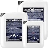 1,5kg Epoxidharz 2K Harz mit Härter EP Laminierharz in Profi Qualität Glasklar und geruchsarm Gießharz Epoxy UV Stab. für Holz Tisch Boden Aquarium Terra Formenbau GFK DIPOXY-2K-700