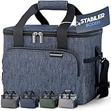 HELDENWERK Kühltasche für Essen & Getränke - Isolierte Thermotasche auslaufsicher & wasserdicht - Frühstückstasche, Picknick Lunchtasche, Thermo Tasche navyblue