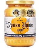 Q Honey Roher Honig – Natürlicher, Wilder, ungefilterter Imker Honig aus Litauen, Gewinner der London International Honey Quality Competition 2024, 1 kg
