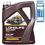 MANNOL 7715 Longlife 504/507 5W-30 5 L
