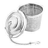 CHICAMPERA 1Stück Gewürzkugel Filter Wiederverwendbarer Teefilter für Gewürze für Teeliebhaber Design mit Clip Kette