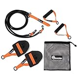 TAALOGA® 2in1 Zugseil Schwimmen I Schwimmtraining I Zugseiltraining mit Handpaddles und Griffen