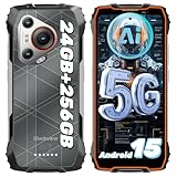 Blackview BL7000 Outdoor Handy 5G, Dimensity 6300, 24GB+256GB/2TB Outdoor Smartphone Ohne Vertrag, Android 15, 120HZ 2.4K FHD+ 6.78',Baustellenhandy, 50MP+32MP, 20MP Nachtvision/5G Dual SIM/NFC/OTG