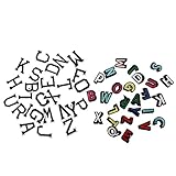jojofuny 2 Sätze Alphabet Aufnäher von Bügel Patches für Diy Kleidung Schwarze und Weiße Applikationen Langlebig und Kreativ für Designs
