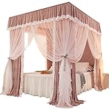 Moskitonetz Betthimmel, dekorativer Bettvorhang für Schlafzimmer, Netz- und Schattierungstuch, ideal für Prinzessinnen-Themenzimmer