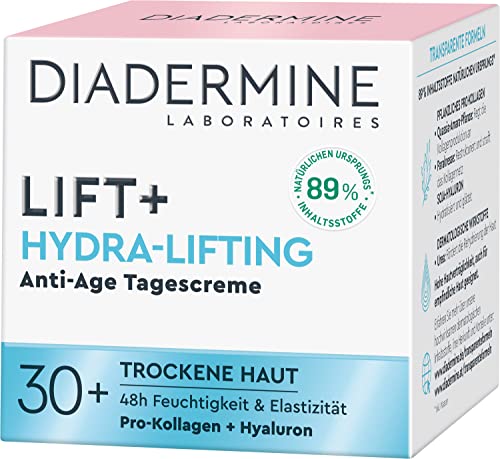 Diadermine Lift+ Tagespflege Hydra-Lifting Tagescreme, H2O Straffende Anti-Age Pflege, 50 ml
