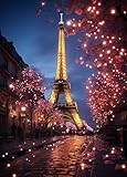 AveJoys Puzzle für Erwachsene 1000 Teile Romantisches Paris 70 x 50 cm Puzzles für Erwachsene Pädagogisches Spiel Herausforderung Spielzeug 1000 Teile Puzzles für Erwachsene Kinder