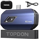 TOPDON Wärmebildkamera für Android TC001, 256 x 192 thermische Auflösung, Temperaturbereich: –20 °C bis +550 °C, für Smartphones und Tablets