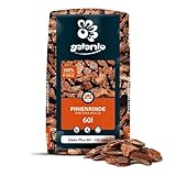 GALAMIO Pinienrinde Deko Plus 60-100mm 60l Sack 1 Paket Pinienmulch Pinienerde Rindenmulch Pinienborke Pinie Mulch Bark Rinde Für Pflanzen Garten Terrarium Dekorativer Bodenbelag Paligo