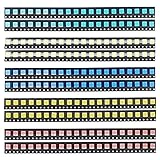 2pcs 5050 200 Stück SMD-LED-Set, RGB-Lichter, Verschiedene Dioden, Grün, Rot, Weiß, Blau, Gelb, Beleuchtungsbirne, Lampen, Leuchtdioden