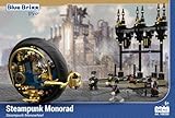 BlueBrixx Pro 108650 - Steampunk Monowheel, 508 Klemmbausteine, Steampunk-Set, Geschenk für Steampunk Fans, Standardsteine, Bausteine der Steampunk-Serie