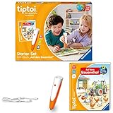 Ravensburger tiptoi Starter-Set 00114: Stift und Bauernhof-Buch – Spielzeug für Kinder ab 4 Jahren – Lernspiele ab 4 Jahre