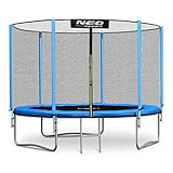 Neo-Sport Trampolin Gartentrampolin Jumping Trampolin - 183 cm - Trampolin auf 3 Doppelten Beinen - Metallleiter - Sicherheitsnetz - Outdoor Gartentrampolin Kinder -Trampolin Belastbarkeit 50 kg