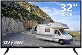 JTC Camping und Home 32' HD TV JTCT32H39321 mit **12-Volt/230-Volt-Anschluss** und Triple Tuner