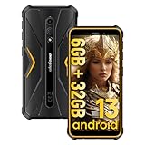 Ulefone Armor X12 Outdoor Smartphone, 6GB RAM + 32GB ROM Outdoor Handy, 13MP + 8MP Kamera mit 5.45' HD+ Smartphone IP68, 4860mAh Akku, Android 13 Smartphone, 4G Dual SIM/NFC/OTG/GPS-Orange