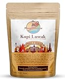 Monkey Business Coffee - Wilde Kopi Luwak Kaffeebohnen Gemahlen - 250 Gramm (Andere Gewichte Und Bohnentypen Erhältlich) - Ethisch Von Freilebenden Tieren Bezogen (Aus Indonesien)