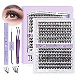 Lash Extension Set B&Q 280 PCS Wimpern Extensions Set 9-16MIX 40D Wimpernverlängerung Set Wimpern Set Lash Kleber und Applikatoren für Künstliche Wimpern Anfänger (Set-30D+40D,9-16MIX)