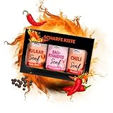 Senf Geschenkset - Scharfe Kiste, Set mit 3 Artikeln
