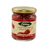 Harissa Paste Jardins de Carthage - Harissa Gewürzmischung Berbere aus Tunesien - Natürlich getrocknet und geräuchert - Vegetarisch & Vegan - 1X 200g Dose (200 GR)