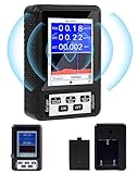 NETONDA Geigerzähler Radioaktivität Strahlen Messgerät Nuklear Strahlungsdetektor Dosimeter zur Messung Beta Gamma Röntgen-Tester, Professioneller Strahlungsdetektor mit LCD Display - Schwarz