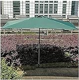 VejiA Garten-Sonnenschirm, 250 cm, quadratischer Hardcore-Sonnenschirm, Sonnenschutz, Regen, halber Sonnenschirm für Garten, Balkon und Terrasse, grü