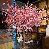 Sohodoo Japanischer Kirschblütenbaum, Kunstpflanzen, Pfirsichbaum, Wunschbaum, künstliche Seidenblume for Büro, Schlafzimmer, Wohnzimmer, Party, Hochzeitsdekor(1.2mx1m)