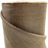 Jute Stoff Fortlaufend 160 breite natürlicher Stoff Gartenjute für Pflanzen Wurzel-Schutz meterware Sackleinen für Haus Garten (160CMX1M)