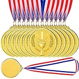 Xlong Metall Medaille,Medaillen Sport,Medallien Wettbewerb,Sieger Medaillen,Medaillen Set Kinder Metall,Goldmedaillen,Medaillen, Olympische Spiele (12 Goldmedaillen)