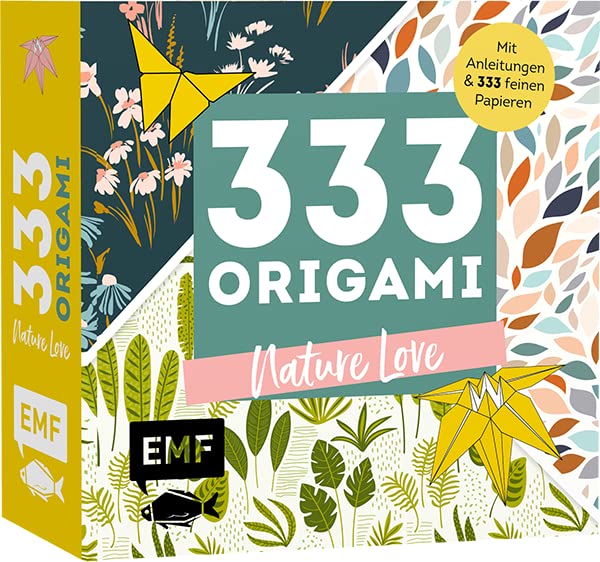 333 Origami Nature Love: Mit Anleitungen und 333 feinen Papieren – Hochwertiges Origami-Papier mit wunderschönen Motiven aus der Tier- und Pflanzenwelt