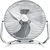 Brandson - Windmaschine Retro Stil 200 Watt - Preisträger 2025 - Ventilator Standventilator 57 cm - Bodenventilator - hoher Luftdurchsatz - stufenlos neigbarer Ventilatorkopf - GS Geprüfte Sicherheit
