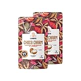 Caraté Cascara Choco Charm | Cascara Koffein Tee mit Kakao und Zimt, Energy Tea, Qishr, natürlich, nachhaltig; 2×125 g für 50 Portionen