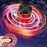 ASORT Fly-Ufo-Spin-Drohne, Fliegende Scheibe, Cgtolos Miniufo Drohne, Fidget Spinner, Lenkrad, Dekompressionsspielzeug für Erwachsene und Kinder (Rot)