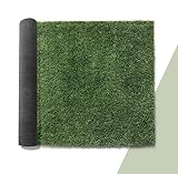 Paco Home Kunstrasen für Garten Balkon Terrasse Rasenteppich Indoor Outdoor Teppich Natürlich Weich Natur Optik Waschbar, Model:25mm, Größe:100x200cm