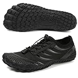 ziitop Barfußschuhe Herren Wasserschuhe Damen Barfußschuhe Damen Wasserschuhe Herren Aquaschuhe Strandschuhe Schnell Trocknen Surfschuhe Schwimmschuhe für Beach Pool Surfen Yoga(Schwarz 44EU)