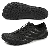 Barfußschuhe Herren Wasserschuhe Damen Barfußschuhe Damen Wasserschuhe Herren Aquaschuhe Damen Strandschuhe Schnell Trocknen Surfschuhe Unisex Barfußschuhe für Beach Pool Surfen Yoga(Schwarz 39EU)