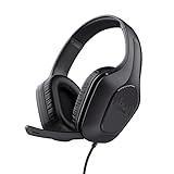 Trust Gaming GXT 415 Zirox Leichtes Gaming Headset mit 50-mm-Treiber für PC, Xbox, PS4, PS5, Switch, Mobile, 2-m-Kabel, 3,5-mm-Audioanschluss, Over-Ear Kopfhörer mit Kabel - Schwarz