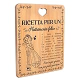 Geschenk zum Jahrestag zur Hochzeit, Geschenk für Paare, Schneidebrett aus Bambus