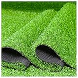 Kunstrasenteppich, Kunstrasen 25 Mm Höhe, Rasenteppich, Kunstrasen Balkon Teppich Wasserfest, Outdoor Teppich,Wetterfest Rollrasen Grasmatte, Für Balkon, Terrasse, Garten,(Size:50 x 800 cm,Color:grün)