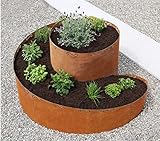 bellissa – Kräuterspirale Cortenstahl 130x140x80 cm - Kräuterschnecke 5-teiliger Bausatz - Hochbeet Pflanzring für Kräuter & Gemüse - Witterungsbeständig & langlebig -Perfekt für Garten & Terrasse