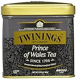 Twinings Prince of Wales Sanfter Schwarztee Dose 100g, Der Tee entfaltet den fruchtigen Geschmack des Keemum-Tees und einen Hauch des blumigen Oolong-Tees. Black Tea 2er Pack (2 x 100 g)