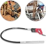 STREND PRO Betonrüttler Flaschenrüttler 1200 W | 2m SCHLAUCHLÄNGE | Rüttelkopf 2m Betonverdichter | Rüttelflasche Betonrüttler | Hand Betonrüttler | Elektrisch | flexible Welle | Dauerbetrieb