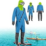 Trockenanzüge for Männer In Kaltem Wasser, Trockenanzüge Aus 3-lagigem Wasserdichtem Stoff, Leichte Segel-Kajak-Ausrüstung for Wassersport-Jolle, Segeln, Kajakfahren Und Paddleboard(Blue,XL)