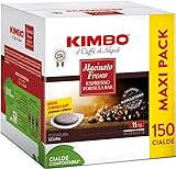 Kimbo Macinato Fresco Kaffeepads Espresso ese 150 Pads Kaffee Coffee e.s.e. 44mm + Italian Gourmet polpa 400g