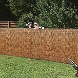 Sichtschutzzaun aus Bambus, Schilfrohr, Sonnenschutz, Pflanzenzaun für Garten, 1,5 m hoch x 5 m lang, Sichtschutz für den Außenbereich, Größe 130 x 200 cm