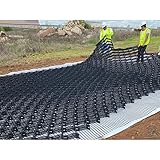 Strapazierfähige Kiesschutzmatte für Rasen und Garten, langlebiger Bodenstabilisator, Rasengitter, 2 m x 3 m, ideal für Wege, Schuppen, Gewächshäuser und Landschaftsbau