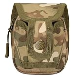 Taktische Schleudertasche, Slingshot Kugeltasche, Aufbewahrungstasche für Steinschleuder & Munition/Stahlkugeln/Steinschleuder/Schleuder/Zwille, Gürteltasche, Camouflage (Camouflage)