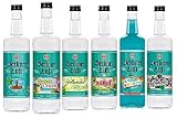 6 Flaschen Berliner Luft Mix aus 6 Sorten a 0,7 Liter 1x Ananas Cocos, 1x Berliner Luft Original, 1x Eisbonbon, 1x Lindenblüte,1 x Holunder, 1x Lakritz